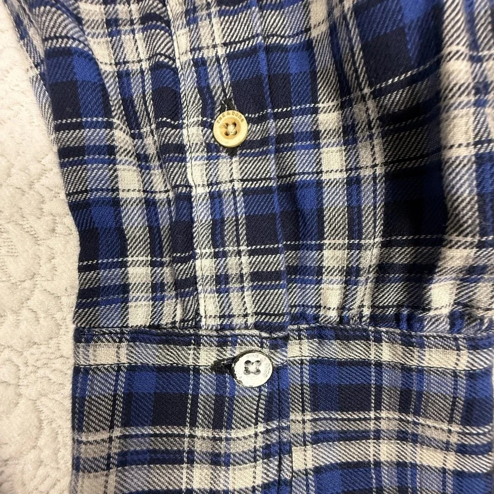 Rag & Bone Men's‎ Classic Fit 100% cotton plaid Flannel Size L